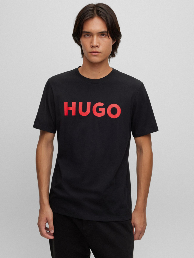 T-shirt dulivio noir homme - Hugo