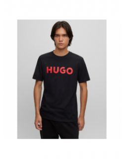 T-shirt dulivio noir homme - Hugo