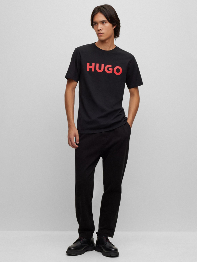 T-shirt dulivio noir homme - Hugo