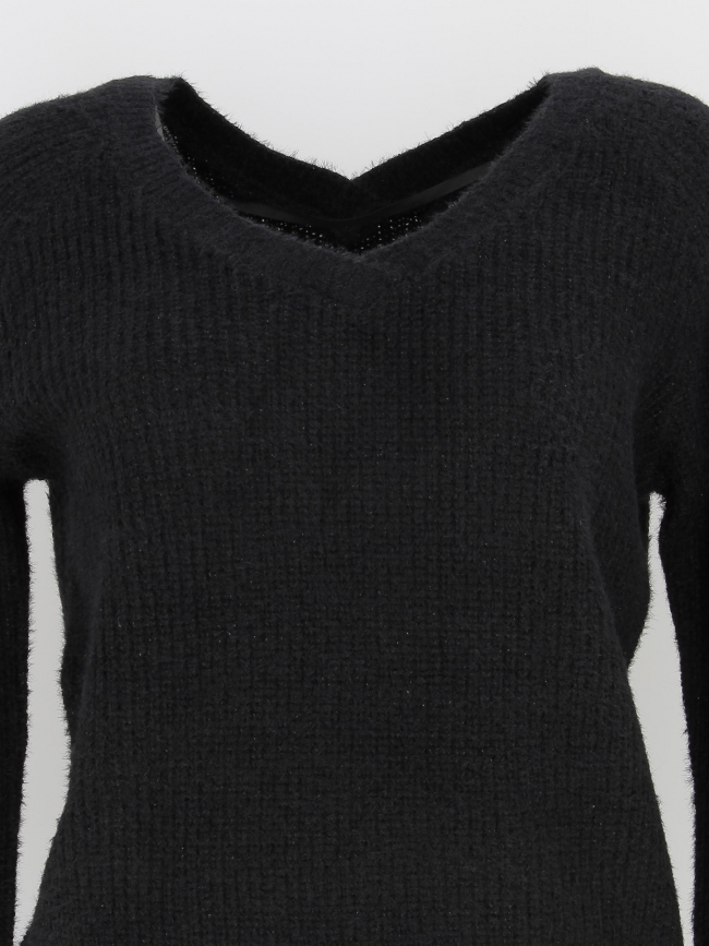 Pull armelle noir femme - Deeluxe