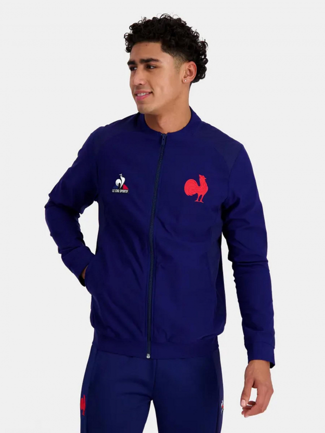 Veste hymne rugby FFR bleu homme - Le Coq Sportif