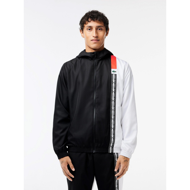 Veste de survêtement tracktops noir homme - Lacoste