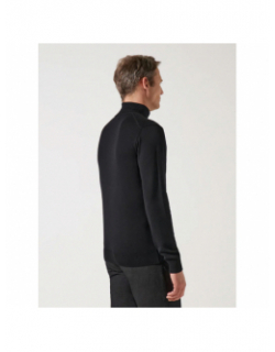 Pull col roulé bruno noir homme - Izac