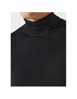 Pull col roulé bruno noir homme - Izac