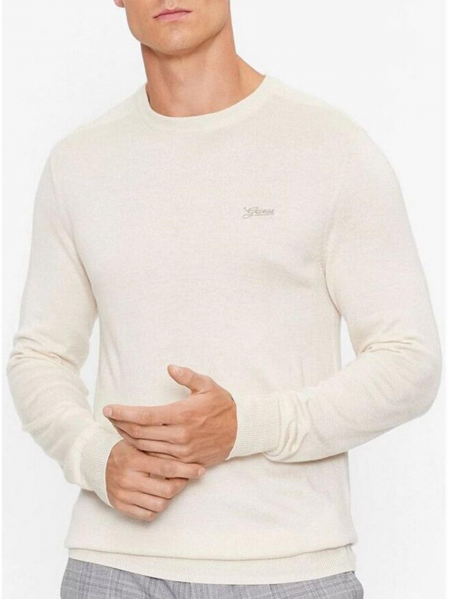 Pull manches longues valentine beige homme - Guess