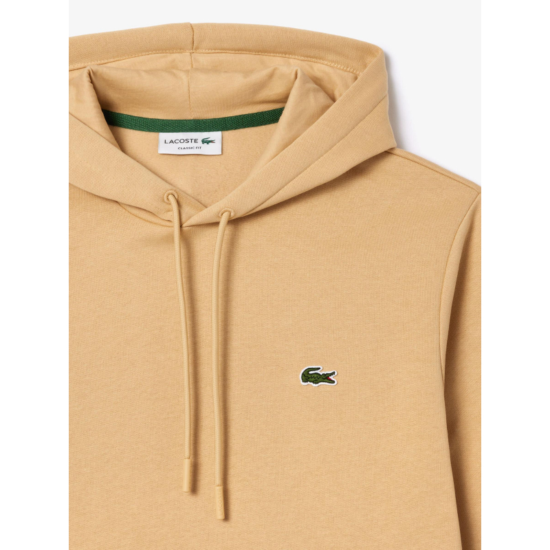 Sweat Capuche Lacoste Sweat Lacoste Beige Homme Sweat Core Solid
