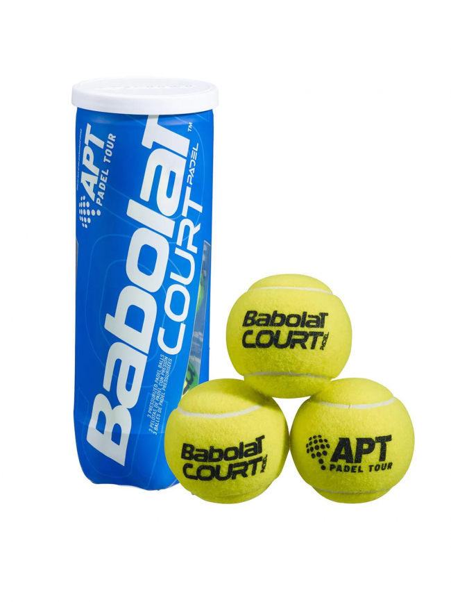 Pack 3 balles de padel jaune fluo - Babolat