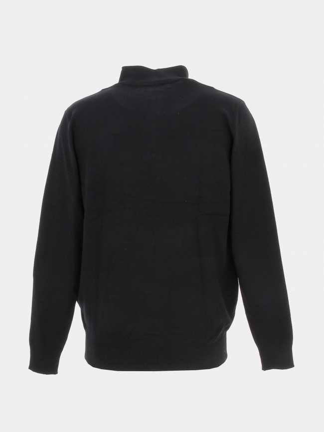 Pull col zippé fobos noir homme - Benson & Cherry