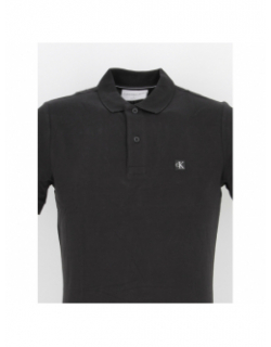 Polo embro badge noir homme - Calvin Klein Jeans