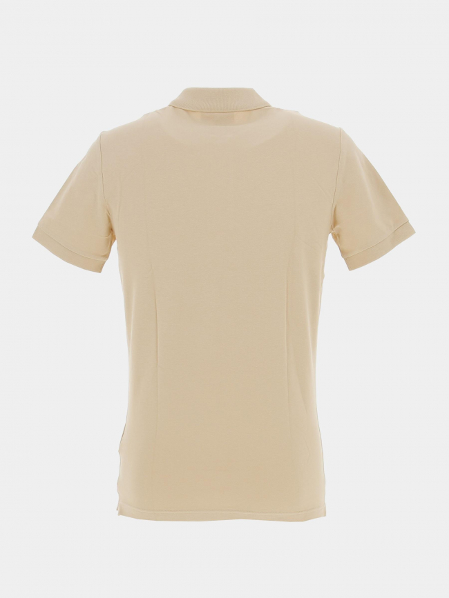 Polo ambro badge beige homme - Calvin Klein