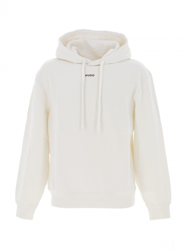 Sweat à capuche dapo blanc homme - Hugo