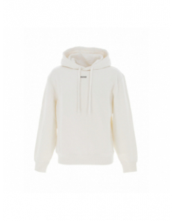 Sweat à capuche dapo blanc homme - Hugo