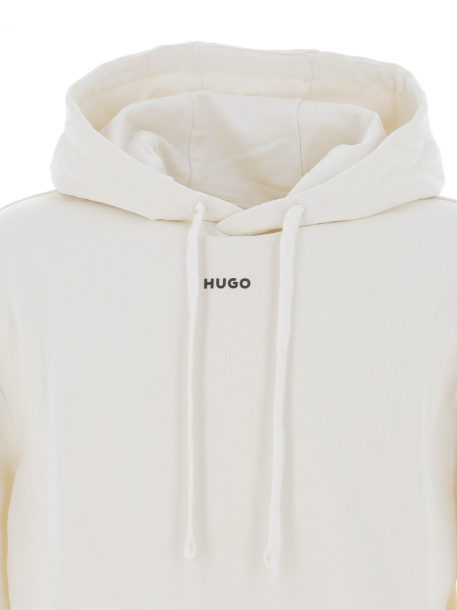 Sweat à capuche dapo blanc homme - Hugo