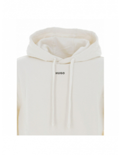 Sweat à capuche dapo blanc homme - Hugo