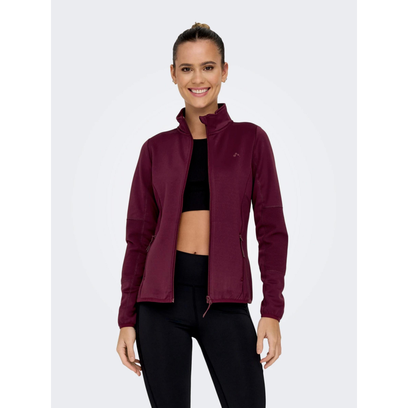 Veste polaire jetta bordeaux femme - Only