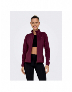 Veste polaire jetta bordeaux femme - Only