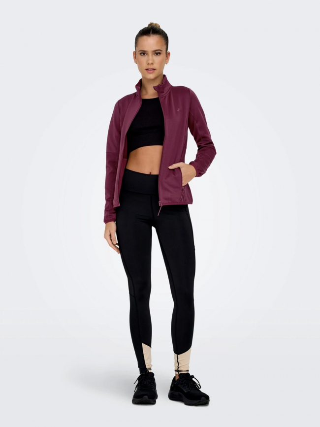 Veste polaire jetta bordeaux femme - Only