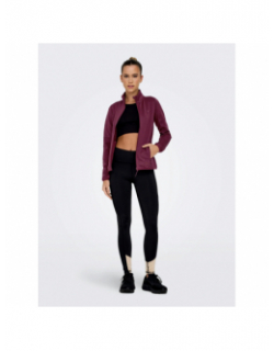 Veste polaire jetta bordeaux femme - Only