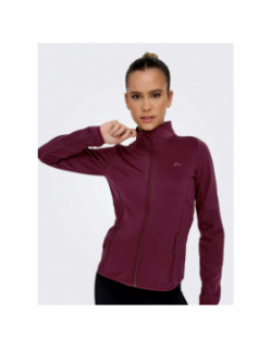 Veste polaire jetta bordeaux femme - Only