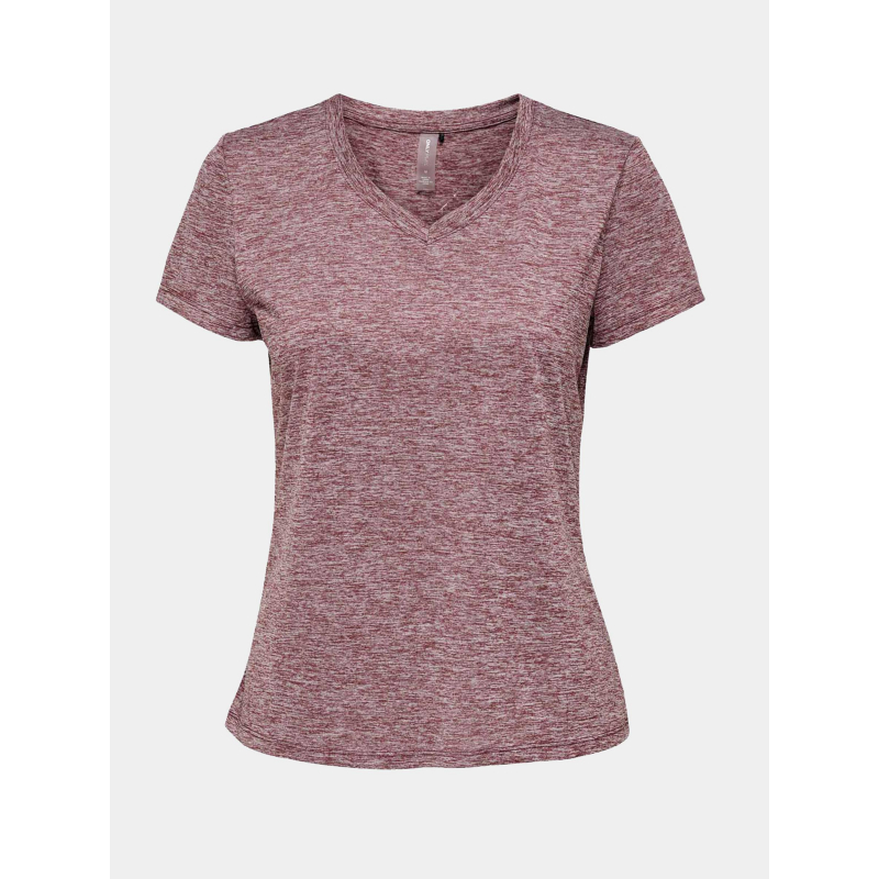 T-shirt de sport play pivy bordeaux femme - Only