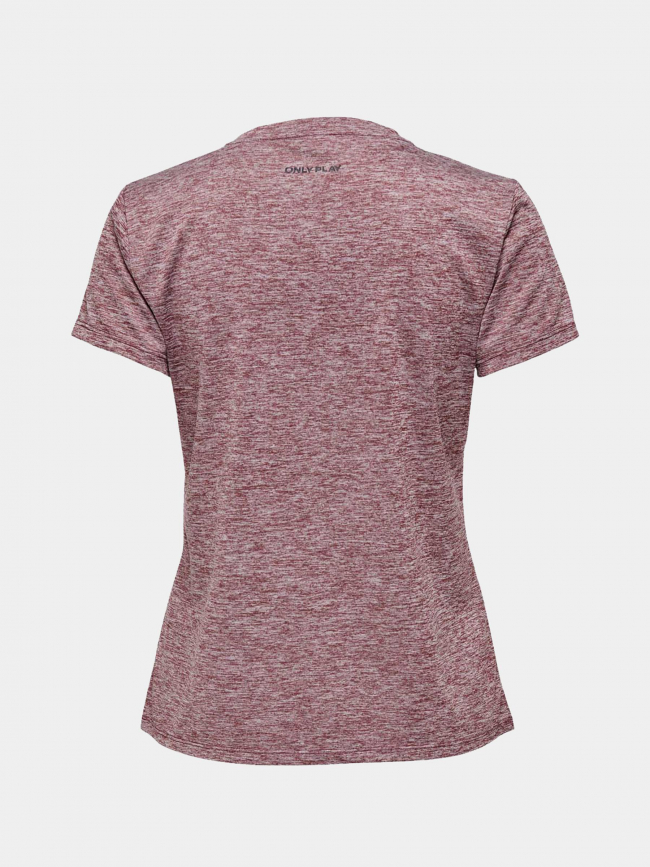 T-shirt de sport play pivy bordeaux femme - Only