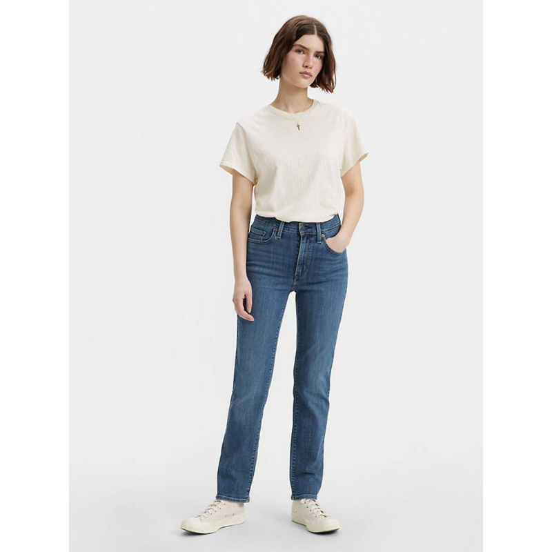 Jean droit taille haute 724 bleu femme - Levi's