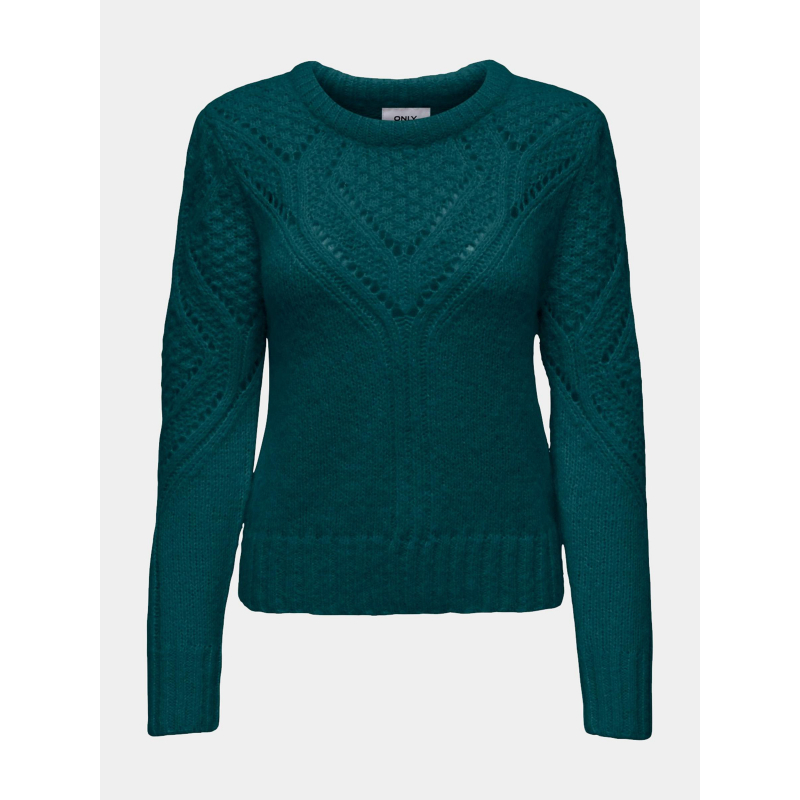 Pull alicia col rond vert femme - Only