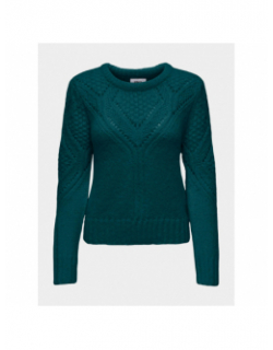 Pull alicia col rond vert femme - Only