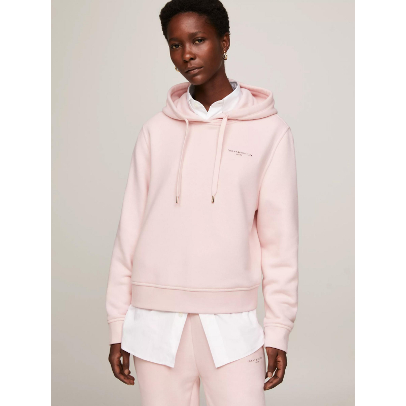 Sweat à capuche relax 1985 rose femme - Tommy Hilfiger