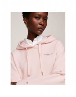 Sweat à capuche relax 1985 rose femme - Tommy Hilfiger