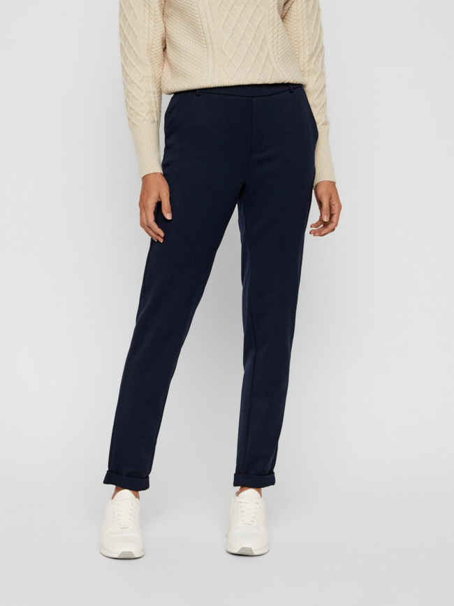 Pantalon large maya bleu marine femme - Vero Moda