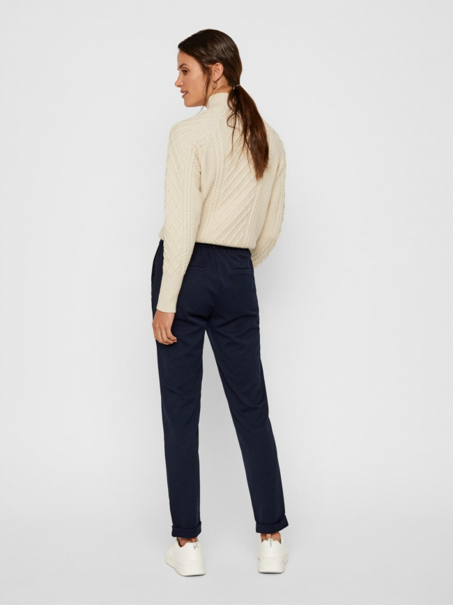 Pantalon large maya bleu marine femme - Vero Moda