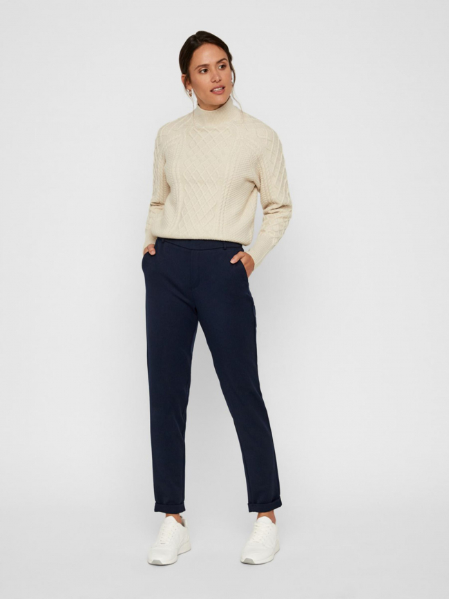 Pantalon large maya bleu marine femme - Vero Moda