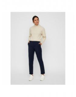 Pantalon large maya bleu marine femme - Vero Moda