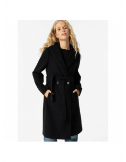 Manteau à capuche colusion noir femme - Tiffosi