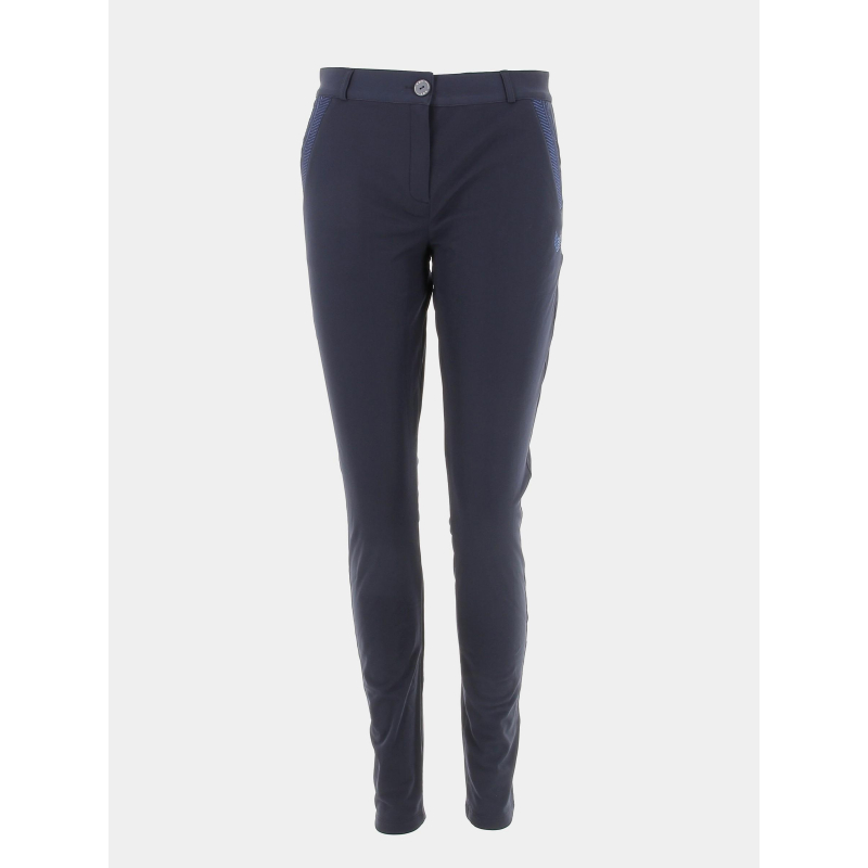 Pantalon chino slim bleu marine femme - Hbt