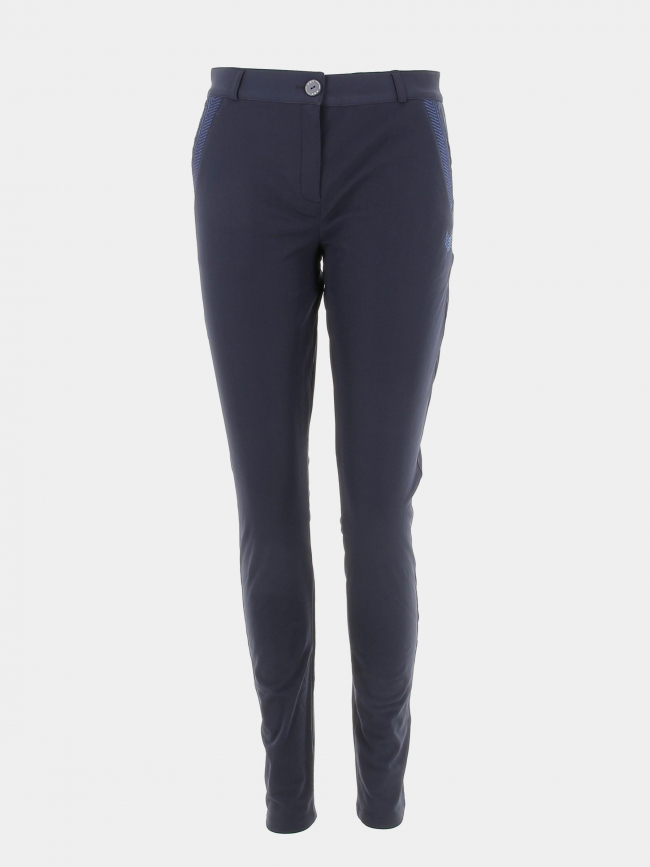 Pantalon chino slim bleu marine femme - Hbt