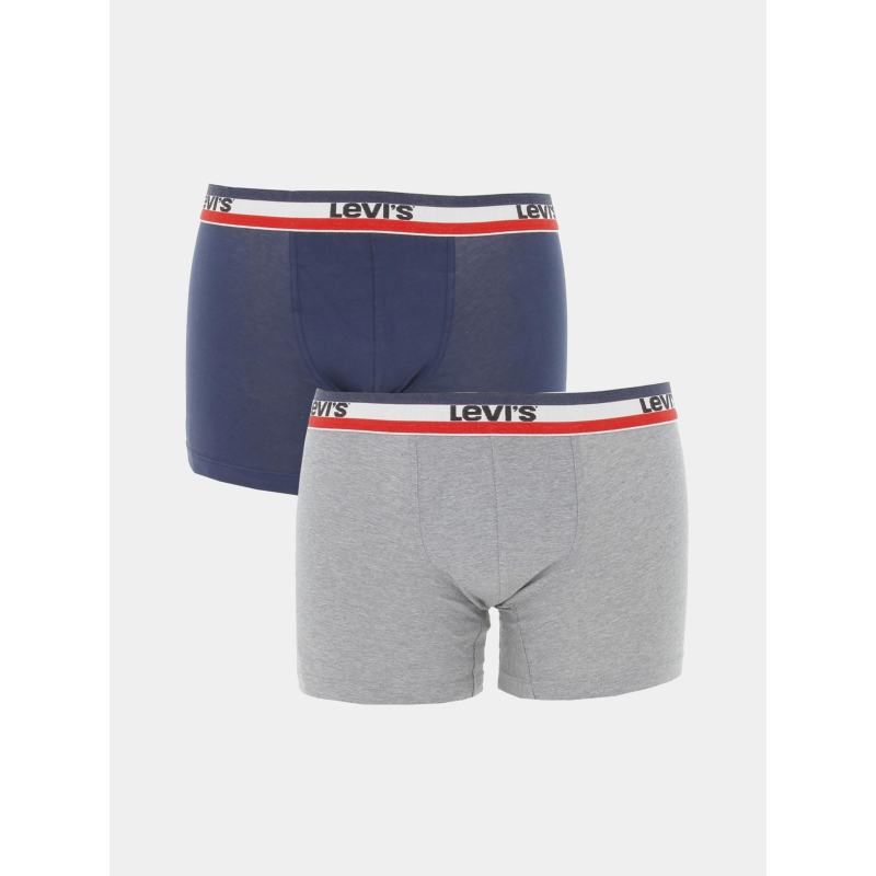 Pack 2 boxers sportswear bleu marine gris homme - Levi's