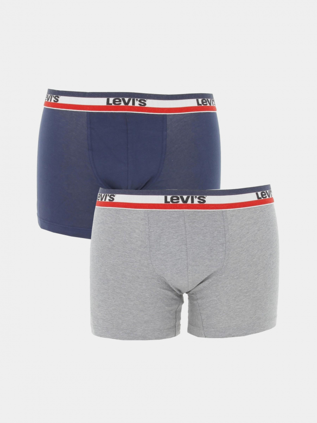 Pack 2 boxers sportswear bleu marine gris homme - Levi's