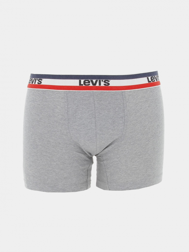 Pack 2 boxers sportswear bleu marine gris homme - Levi's