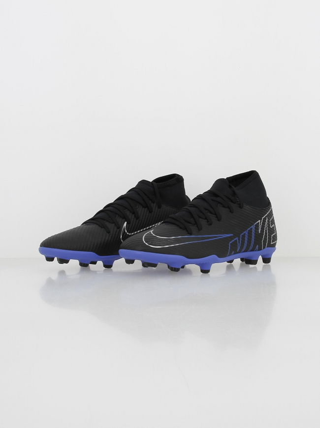 Chaussures de football superfly 9 club fg/mg noir homme - Nike