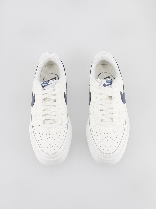 Baskets court vision plateforme alta blanc bleu femme - Nike