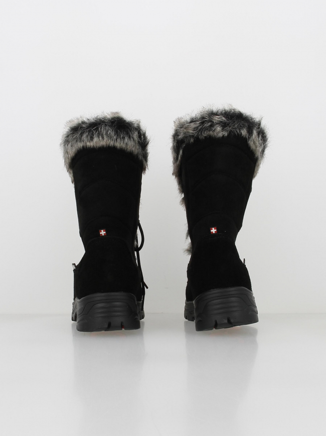 Bottes de neige fourrées tapiro noir femme - Alpes Vertigo