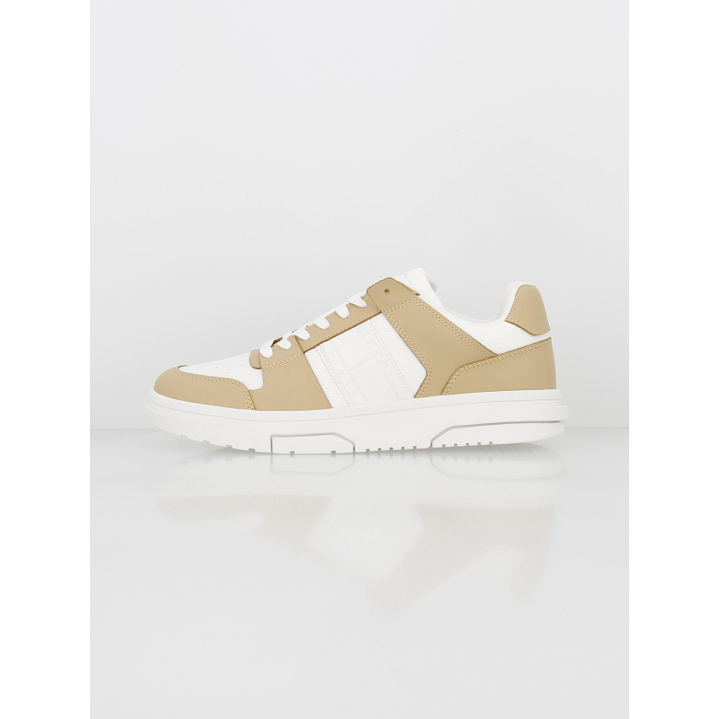 Baskets bi-matière cupsole 2.0 blanc beige homme - Tommy Jeans