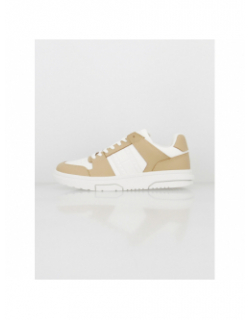 Baskets bi-matière cupsole 2.0 blanc beige homme - Tommy Jeans