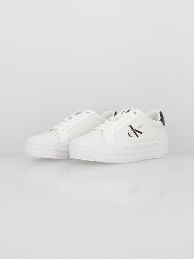 Baskets compensées bold vulc noir blanc femme - Calvin Klein Jeans