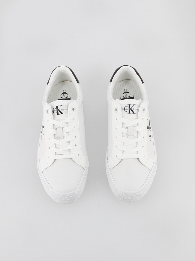 Baskets compensées bold vulc noir blanc femme - Calvin Klein Jeans