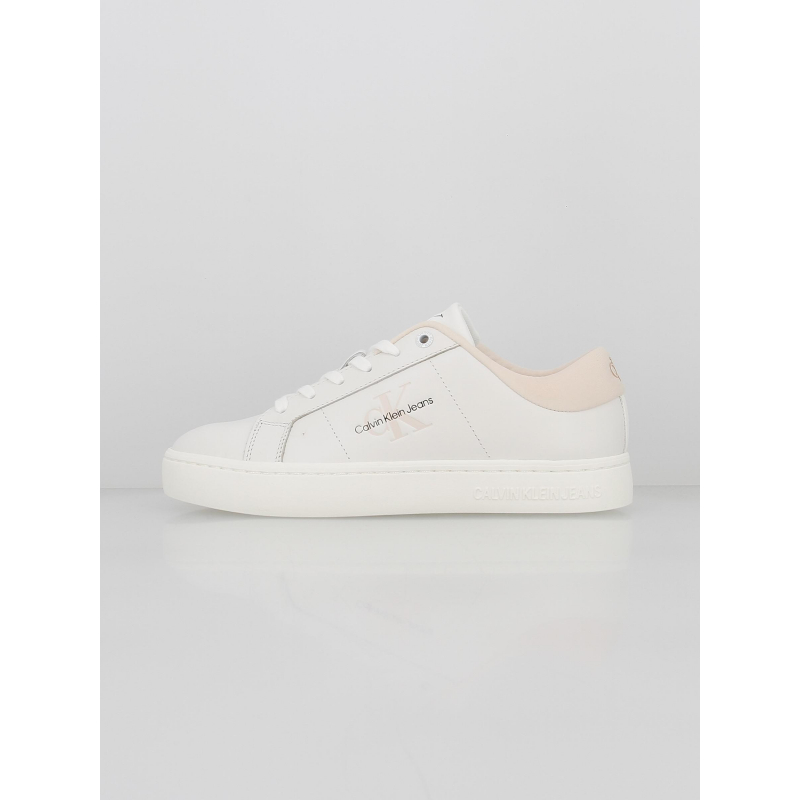 Baskets classic cupsole rose blanc femme - Calvin Klein Jeans