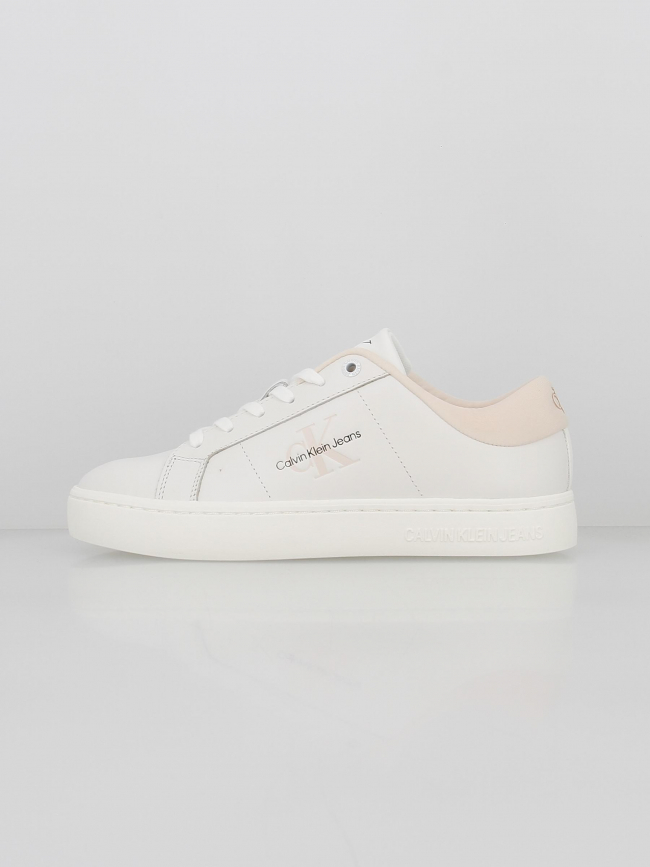 Baskets classic cupsole rose blanc femme - Calvin Klein Jeans