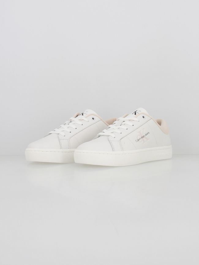 Baskets classic cupsole rose blanc femme - Calvin Klein Jeans